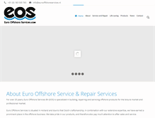Tablet Screenshot of eurooffshoreservices.com